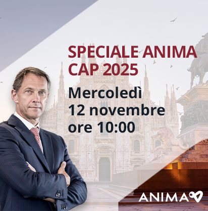 Banner dell’evento per “Speciale Anima Cap 2025”, con i dettagli sull’evento dal vivo che si terrà a Milano il 12 novembre.